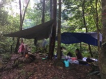 Our campsite (tents were erected to sleep in)
